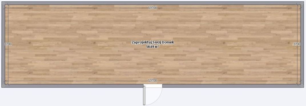 Dom Modułowy ZEUS 4.5m x 14m Wariant podstawowy - Plan pusty Dom Modułowy ZEUS 4.5m x 14m Wariant podstawowy - Plan pusty